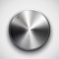 Technology volume button with metal texture Royalty Free Stock Photo