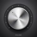 Technology volume button with metal texture Royalty Free Stock Photo