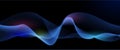 Abstract vector. Illustration modern futuristic technology, Big data, flowing particle, wave line pattern design