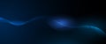 Vector abstract dynamic, wave - flow mesh particles. Illustration futuristic, network technology background