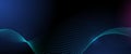 Vector abstract dynamic, wave - flow mesh particles. Illustration futuristic, network technology background
