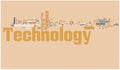 Technology word cloud Royalty Free Stock Photo