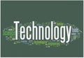 Technology word cloud Royalty Free Stock Photo