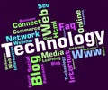 Technology Word Shows Digital Technologies And High-Tech