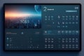 Techsavvy 2024 calendar app interfaces with