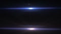 Techy blue optical lens flares transition that is a seamless loop with natural anamorphic blue lighting. 4K great for