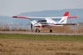 Tecnam P2008JC airplane in Wangen-Lachen in Switzerland Royalty Free Stock Photo