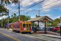 TECO Line Streetcar operating from Tampa Bay to the historic Ybor City Royalty Free Stock Photo