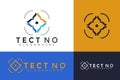 Tect logo vector, Tecnology logo design, modern logo, Logo Designs Vector Illustration Template