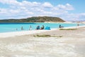 Lake Salda is one of Turkey`s deepest, clearest and cleanest tectonic lakes. Royalty Free Stock Photo