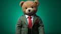 ted on green background