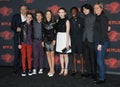 Ted Sarandos, Noah Schnapp, Gaten Matarazzo, Millie Bobby Brown, Sadie Sink, Caleb McLaughlin, Finn Wolfhard & Cindy Holland