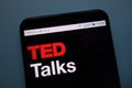 TED Talks logo displayed on smartphone