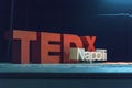 TED X NAPOLI conceptual design conference Royalty Free Stock Photo