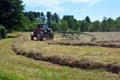 Tedder is a machine used in haymaking