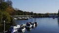 Teddington Weir and The River Thames in Teddington Royalty Free Stock Photo