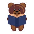 Teddy bear with book