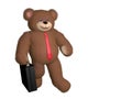 Teddy bear businessman