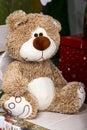 teddy bear in christmas wanderland