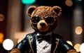 Teddy Bear Couture Exploring Fashionable Trends and Stylish Attire for the Trendsetting Plush Icon Royalty Free Stock Photo