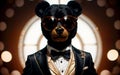 Teddy Bear Couture Exploring Fashionable Trends and Stylish Attire for the Trendsetting Plush Icon Royalty Free Stock Photo