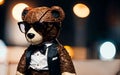 Teddy Bear Couture Exploring Fashionable Trends and Stylish Attire for the Trendsetting Plush Icon Royalty Free Stock Photo