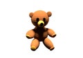 Teddy Bear 3D design with plenty of white space