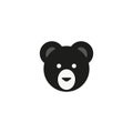 Teddy bear face vector icon. Simple isolated logo symbol. Royalty Free Stock Photo