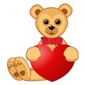 Teddy bear with heart.