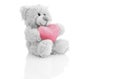 A teddy bear with a heart.