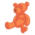 Teddy bear icon, cartoon style Royalty Free Stock Photo