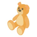 Teddy bear icon, cartoon style Royalty Free Stock Photo