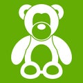 Teddy bear icon green