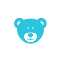 Teddy bear icon. Isolated on white background. Royalty Free Stock Photo