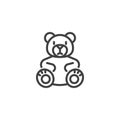 Teddy Bear line icon