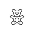 Teddy Bear outline icon