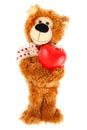 Teddy bear with red heart