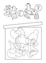 Coloring Book-puzzle box with toys