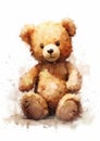 Teddy Bear on a White Surface