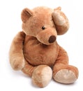Teddy bear in a worry. Royalty Free Stock Photo