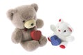 Teddy Bears with Gift Boxes Royalty Free Stock Photo