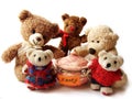 Teddy-bears & honey Royalty Free Stock Photo
