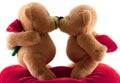 Teddy bears kissing