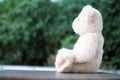 Teddy bears look sad, disappointed and lonely Royalty Free Stock Photo