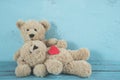 Teddy bears love Royalty Free Stock Photo