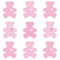 Teddy Bears, Pastel Pink Royalty Free Stock Photo