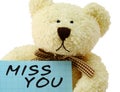 Teddy miss you Royalty Free Stock Photo