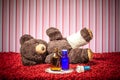 Teddy is sick Royalty Free Stock Photo