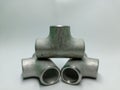 tee iron pipe joints Royalty Free Stock Photo