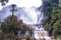 Tee Lor Su waterfall largest and It is said to be most beautiful waterfall in Thailand and 6th largest in Asia. Royalty Free Stock Photo